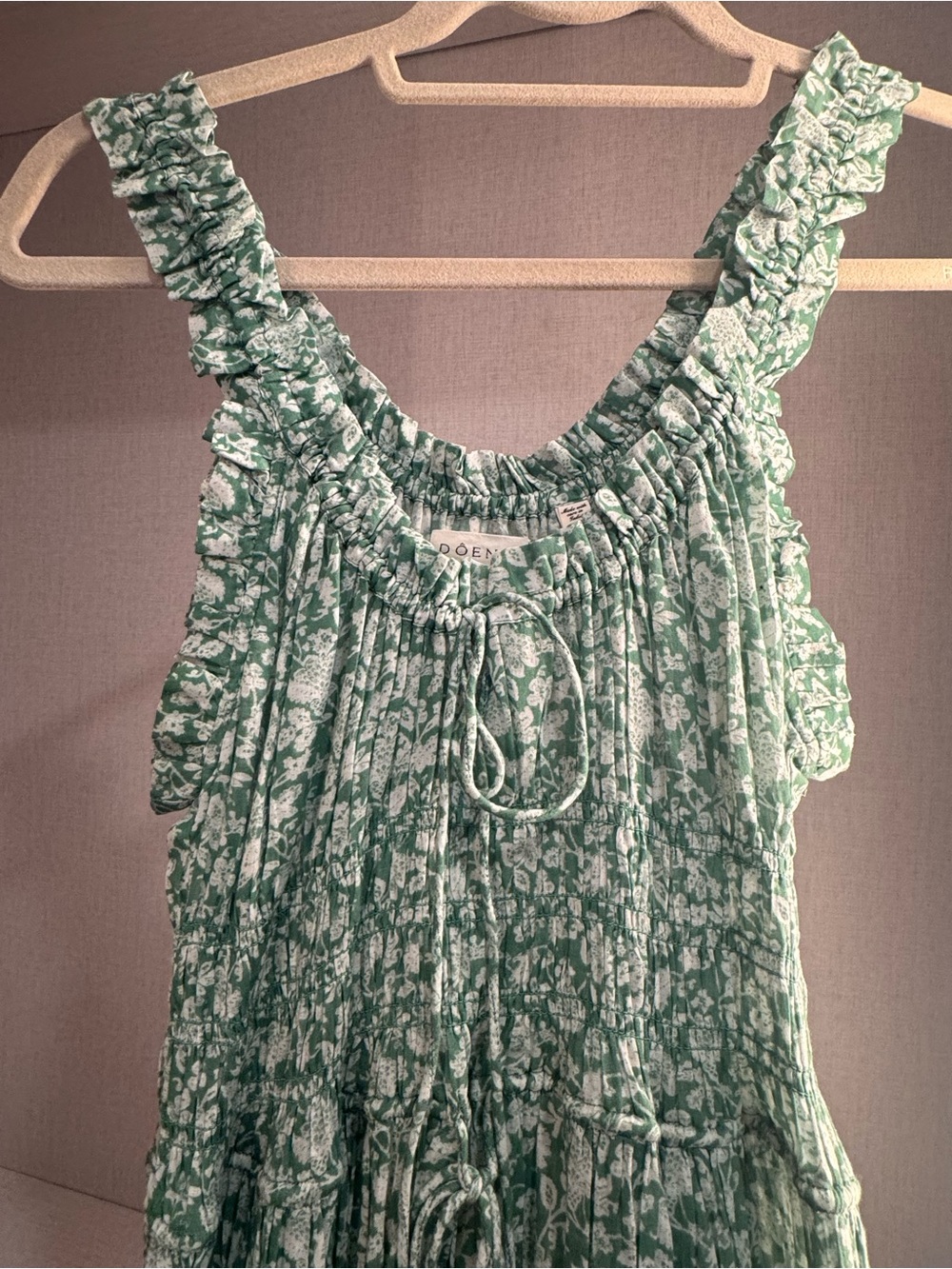Doen green floral maxi dress - Picture 3 of 3